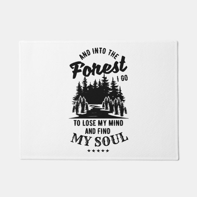 森に入る ドアマット (正面)