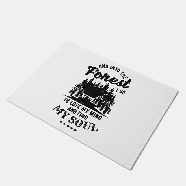 森に入る ドアマット (アングル)