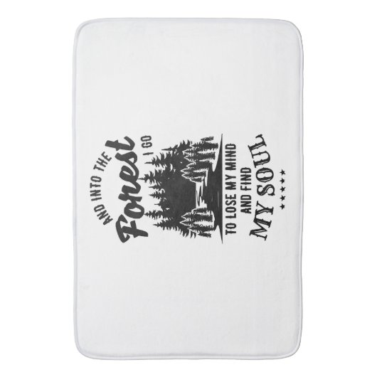 森に入る バスマット (正面縦)