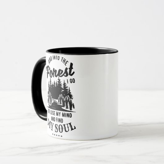 森に入る マグカップ (正面左)