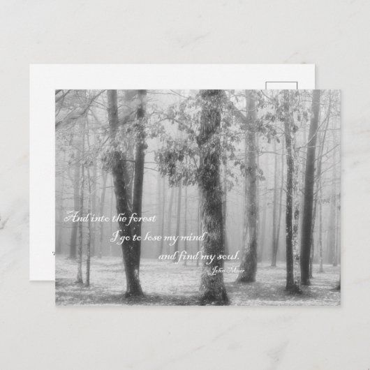 森に入るI Go – ポストカード (正面/裏面)