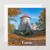 森に囲まれた中世の城 (正面/裏面)