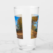 森に囲まれた中世の城 タンブラーグラス (左)