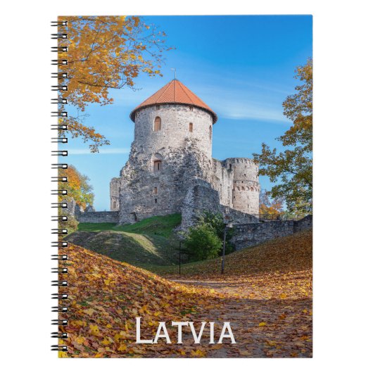 森に囲まれた中世の城 ノートブック (正面)