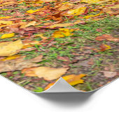 森に囲まれた中世の城 ポスター (角)