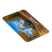 森に囲まれた中世の城 マグネット (右側)