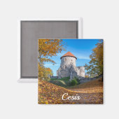 森に囲まれた中世の城 マグネット (正面/裏面)