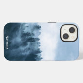 森に広がる幻想的な霧 iPhoneケース (裏面横)