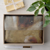 森に座る女エレガント美しい 薄葉紙 (ギフト)