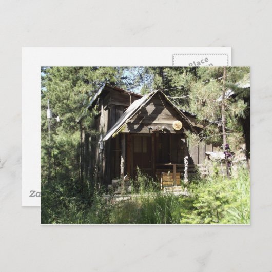 森に捨てられたキャビン ポストカード (正面/裏面)