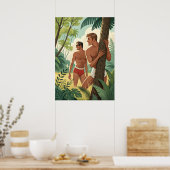 森に男の子を入れる ポスター (キッチン)