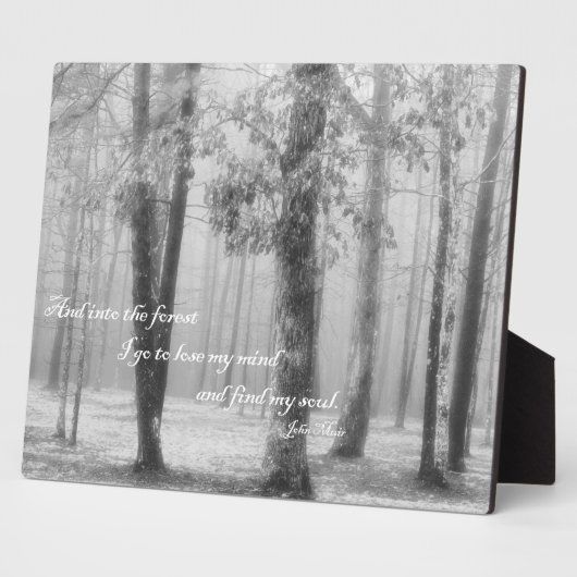 森に行く…『魂を見つけろ』 フォトプラーク (側面)