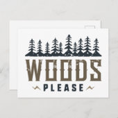 森に行って ポストカード (正面/裏面)