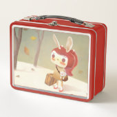 森に迷った少女 メタルランチボックス (正面)