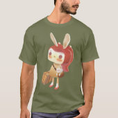 森に迷った少女 Tシャツ (正面)