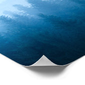 森に霧が立つ ポスター (角)