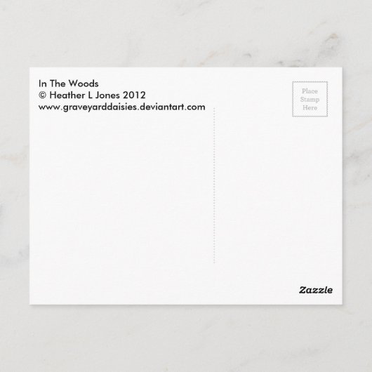 森に ポストカード (裏面)