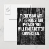 森にWiFiなし ポストカード (正面/裏面)
