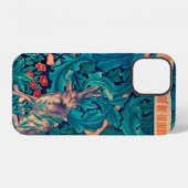 森のうさぎウィリアム・モリス iPhoneケース (裏面横)