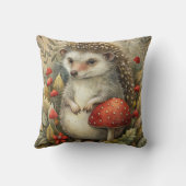 森のかわいいハリネズミ クッション (裏面)