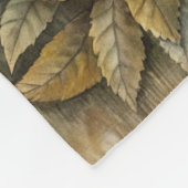 森のかわいいハリネズミ フリースブランケット (角)