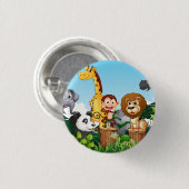 森のかわいい動物がたくさん|過去記事 缶バッジ (正面&裏面)