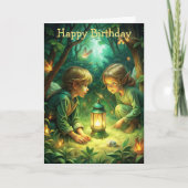 森のかわいい子ども カード (正面)