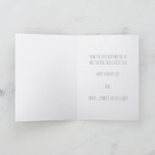 森のくま 父の日の写真付き カード (内部)