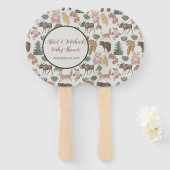 森のどうぶつベイビーシャワー ハンドファン (正面&裏面)