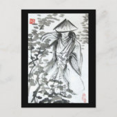 森のはがきに侍 ポストカード (正面)