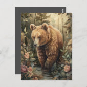 森のはがきに忍び込む ポストカード (正面/裏面)