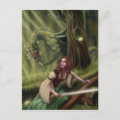 森のはがきに注意 ポストカード (正面)