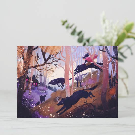 森のはがきに狼 招待状 (スタンド正面)