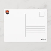 森のはがきに白黒毛禿ねこ ポストカード (裏面)