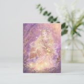 森のはがきの女性 ポストカード (スタンド正面)