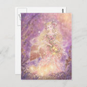 森のはがきの女性 ポストカード (正面/裏面)