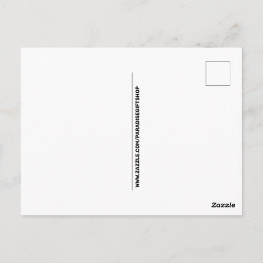 森のはがきのAフレームの小さな小屋 ポストカード (裏面)