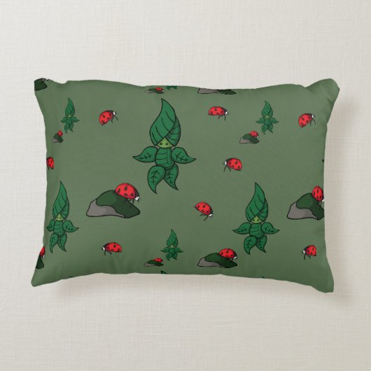 森のアクセント枕を歩く アクセントクッション (裏面)