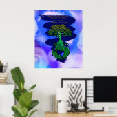 森のアートのポスター&詩を植える ポスター (ホームオフィス)