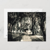 森のイメージの郵便はがきの不気味な幽霊 ポストカード (正面/裏面)