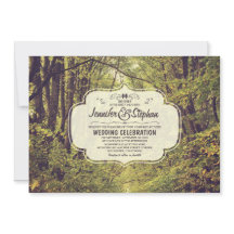 森のインスパイア木通り結婚式招待状
