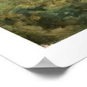 森のインテリアと滝，パピニョ ポスター (角)