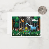 森のイースターエッグズノートカード ノートカード (正面/裏面インサイチュ)
