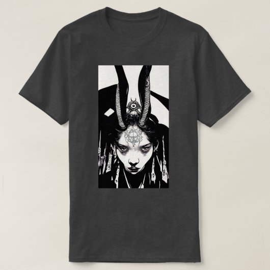森のウィッカ信者侍 Tシャツ (デザイン正面)