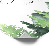 森のウェディングシャワーお迎え ポスター (角)