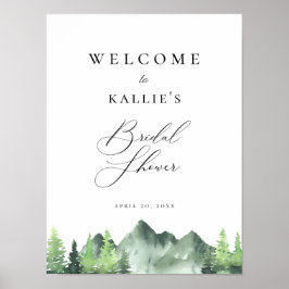 森のウェディングシャワーお迎え ポスター