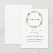 森のウェディング レセプションカード エンクロージャーカード (正面/裏面)