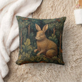 森のウサギ、ウィリアム・モリス。 クッション (ブランケット)