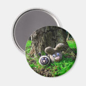 森のウサギ マグネット (正面/裏面)