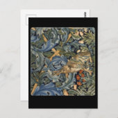 森のウサギbyウィリアム・モリス。 ポストカード (正面/裏面)